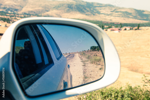 car mirror background