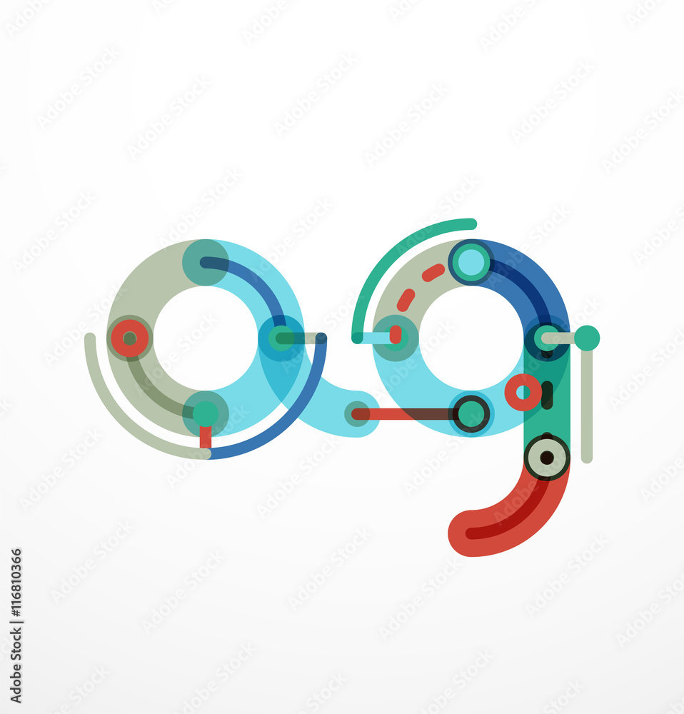 Colorful funny cartoon letter icon Colorful funny cartoon letter icon
