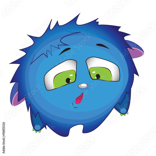 cute blue monsters