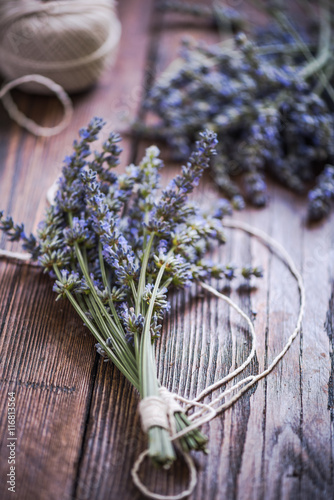 Fototapeta Naklejka Na Ścianę i Meble -  cutting fresh lavender
