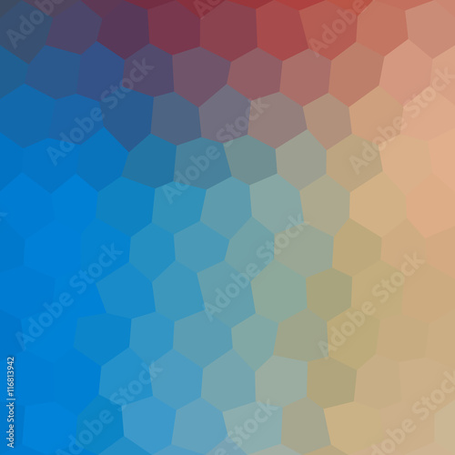 Gradient low poly hexagon style vector mosaic background