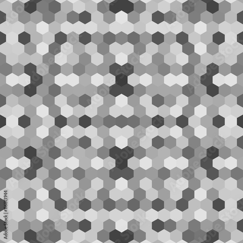 Kaleidoscopic low poly hexagon style vector mosaic background