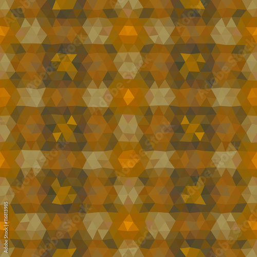 Kaleidoscopic low poly triangle style vector mosaic background