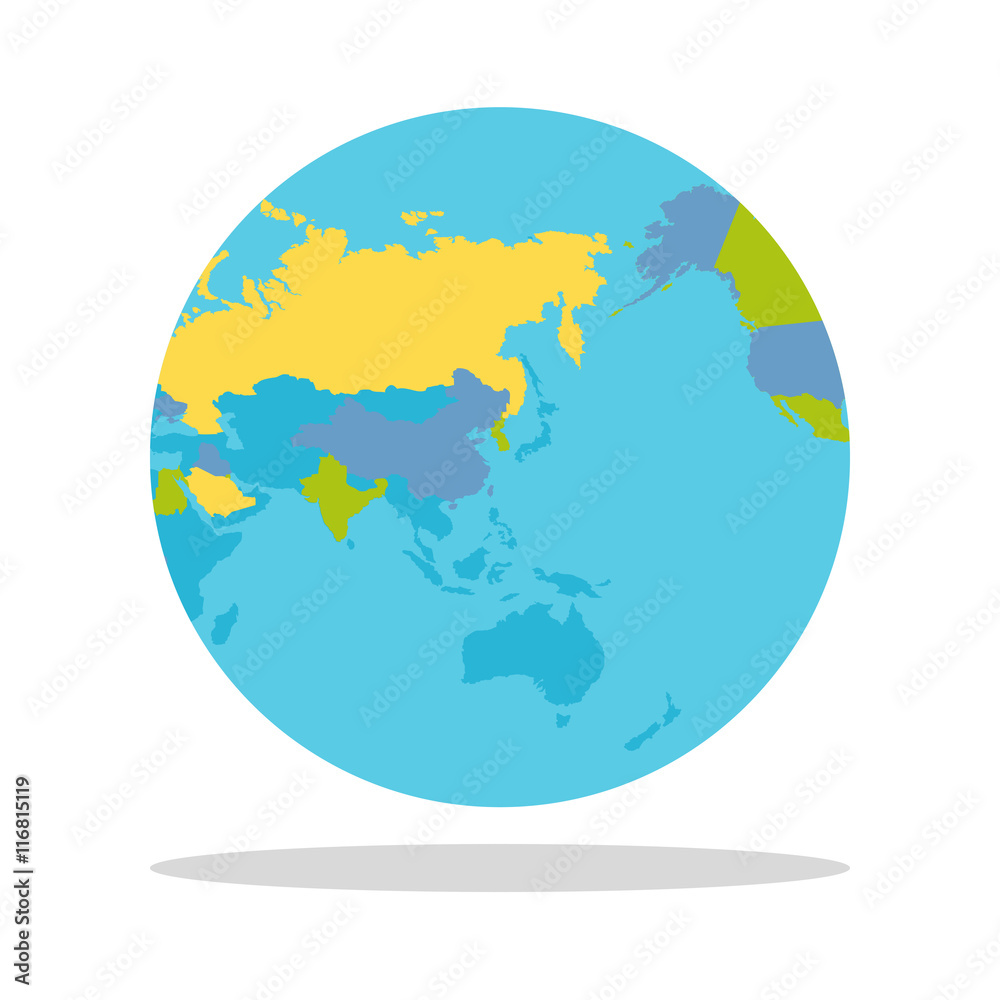 Planet Earth with Countries Vector Illustration. Planet Earth with Countries Vector Illustration.