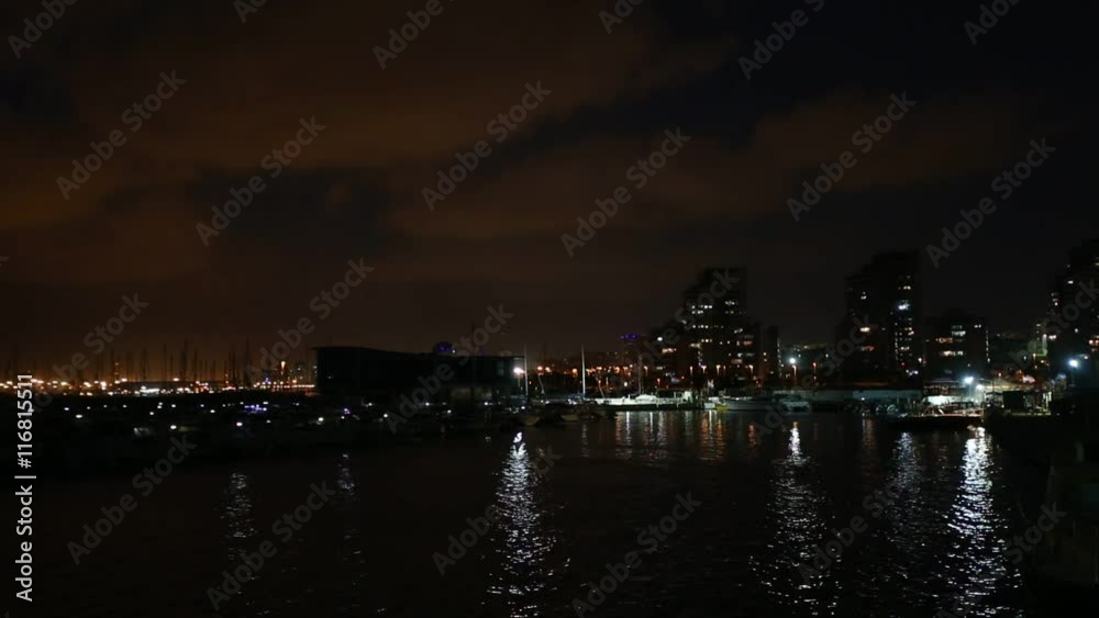 Ashdod sea embankment evening view Ashdod sea embankment evening view