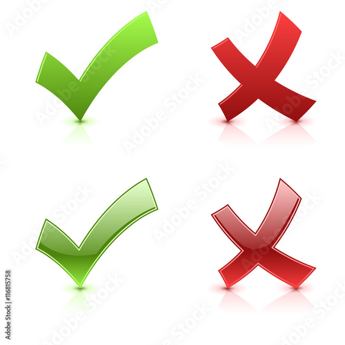 Tick and cross