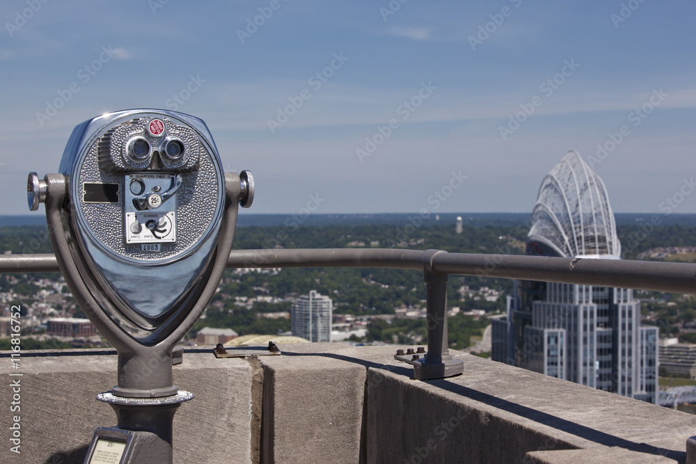 Check out the view of the Cincinnati skyline Check out the view of the Cincinnati skyline