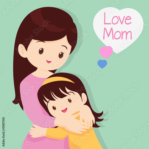 Son Hugging His Mother