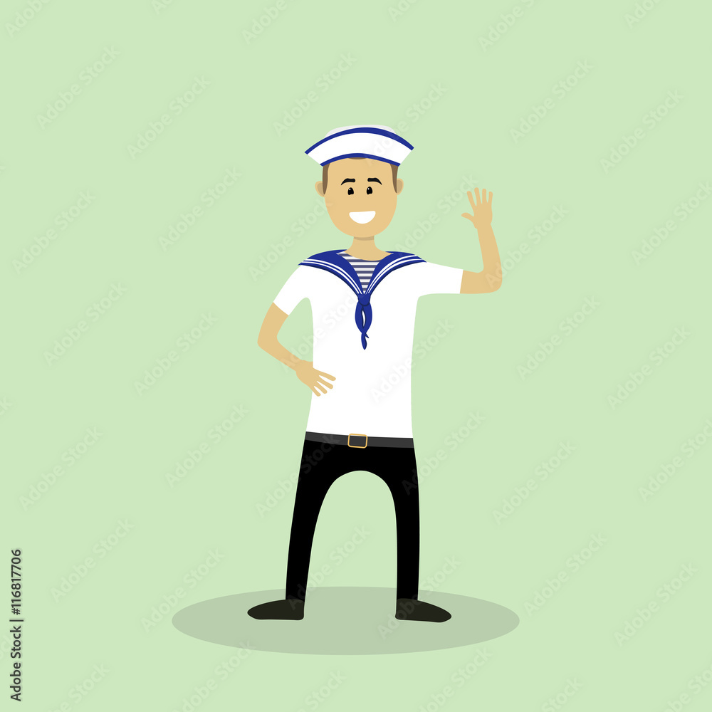 Sailor man. Vector illustration