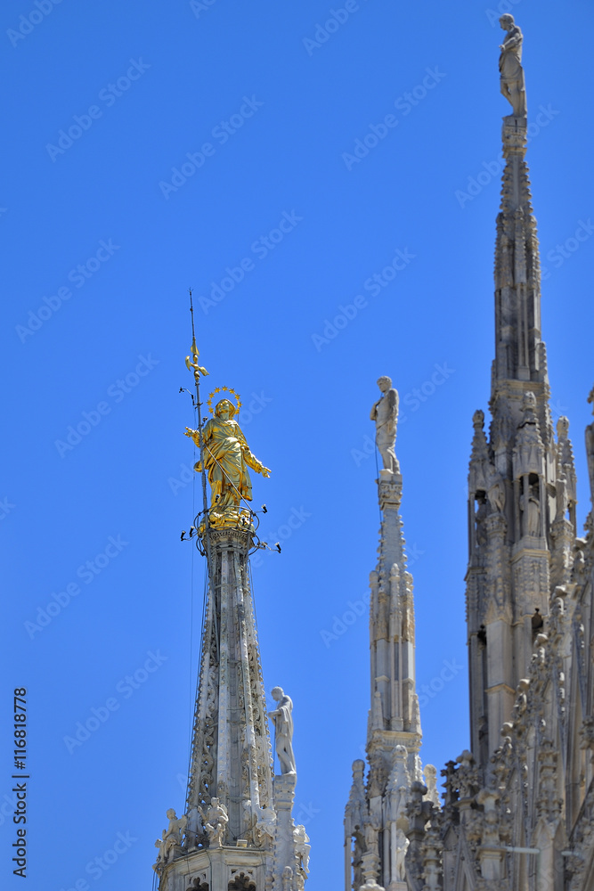 Milano Duomo - Madonnina e guglie Milano Duomo - Madonnina e guglie