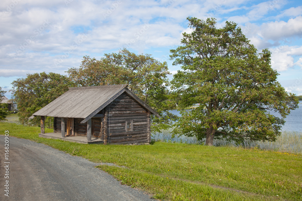 Karelia. Island of Kizhi. Ensemble of Kizhi Pogost and objects of wooden architecture. Karelia. Island of Kizhi. Ensemble of Kizhi Pogost and objects of wooden architecture.