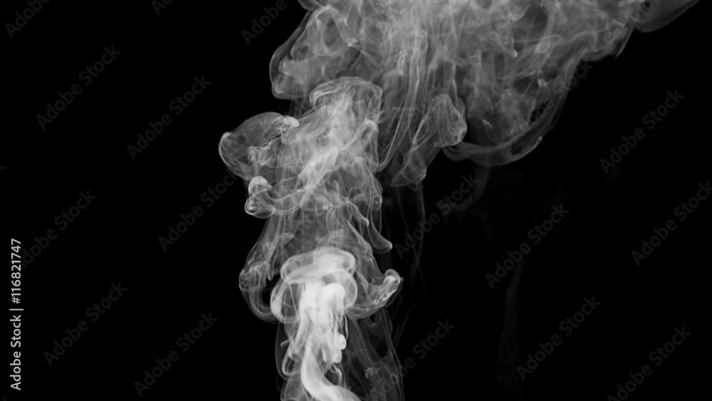 White smoke over a black background. This would work great as a background or as an element of a composite. White smoke over a black background. This would work great as a background or as an element of a composite.