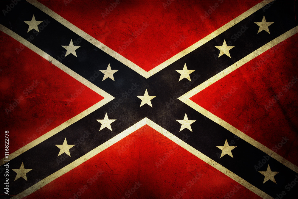 Naklejka premium Confederate flag