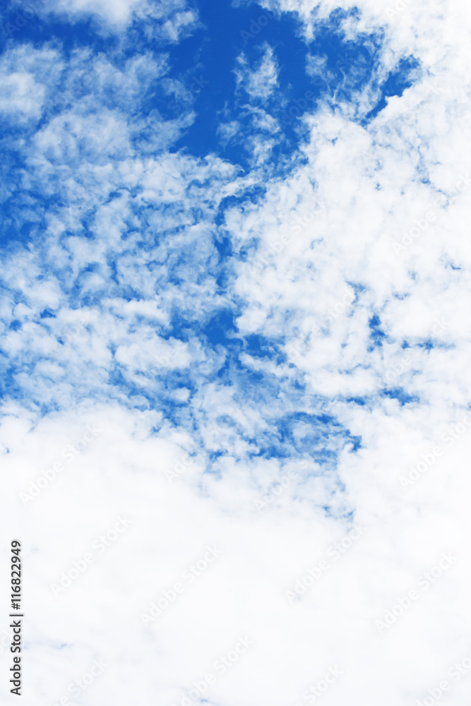Fantastic soft white clouds against blue sky background Fantastic soft white clouds against blue sky background