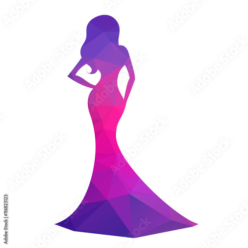 woman in the ball gown silhouette