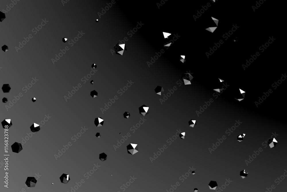 3D rendering of abstract polygonal background 3D rendering of abstract polygonal background