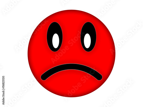 Obraz na płótnie Angry face
