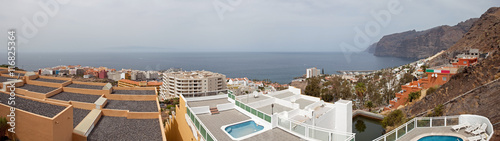 Panoramic view on Los Gigantes bay