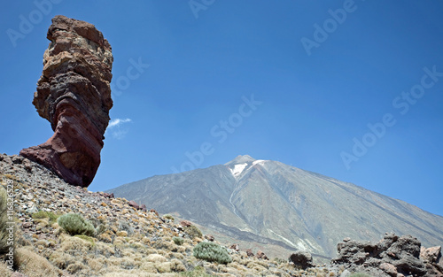 Teide National Park Roques de Garcia in Tenerife, Canary Islands