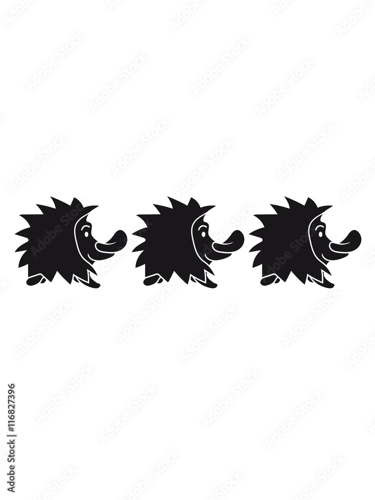 black standing sweet little cute hedgehog black standing sweet little cute hedgehog