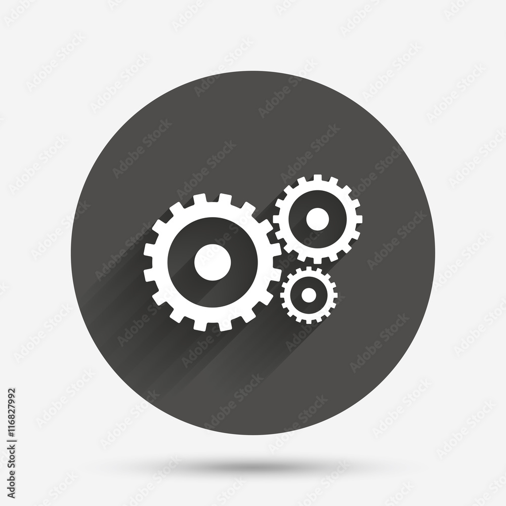 Cog settings sign icon. Cogwheel gear symbol. Cog settings sign icon. Cogwheel gear symbol.