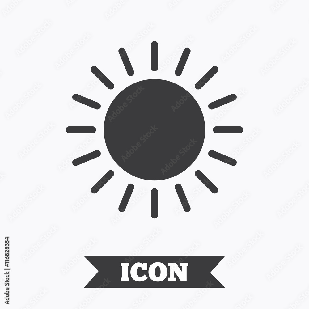 Sun icon. Sunlight summer symbol. Sun icon. Sunlight summer symbol.