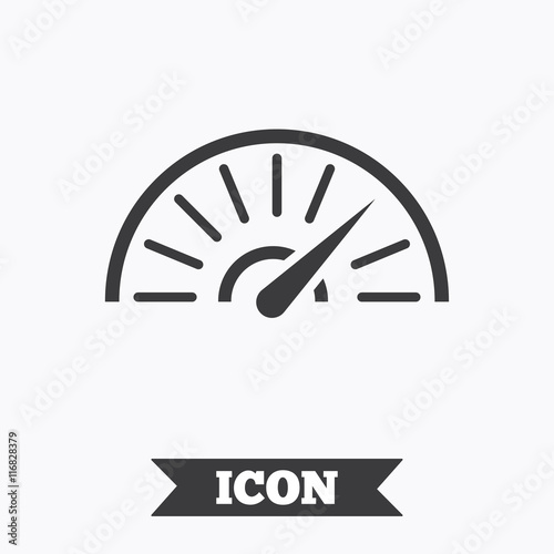 Tachometer sign icon. Revolution-counter symbol.