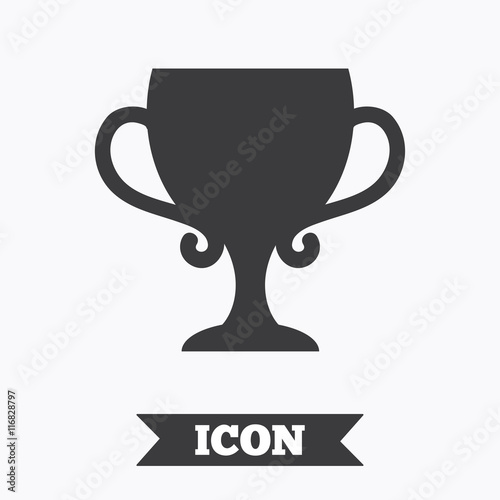 Winner cup sign icon. Awarding of winners.