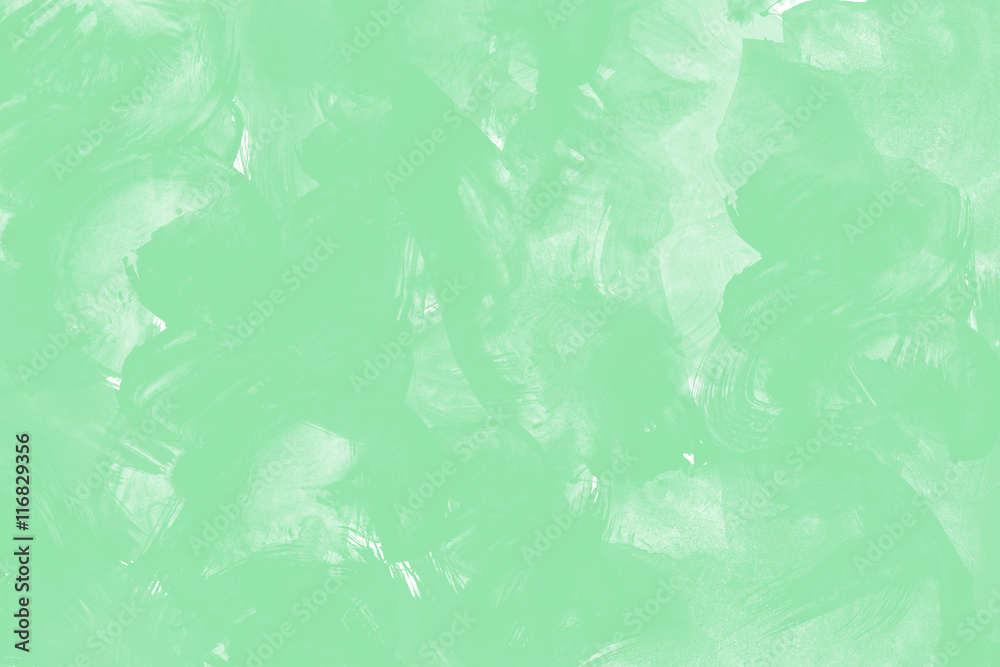 Abstract hand drawn green watercolor illustration on white background, copy space for text Abstract hand drawn green watercolor illustration on white background, copy space for text