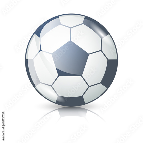 Shiny soccer glass, Football glass, Vector illustration.  © ziiinvn
