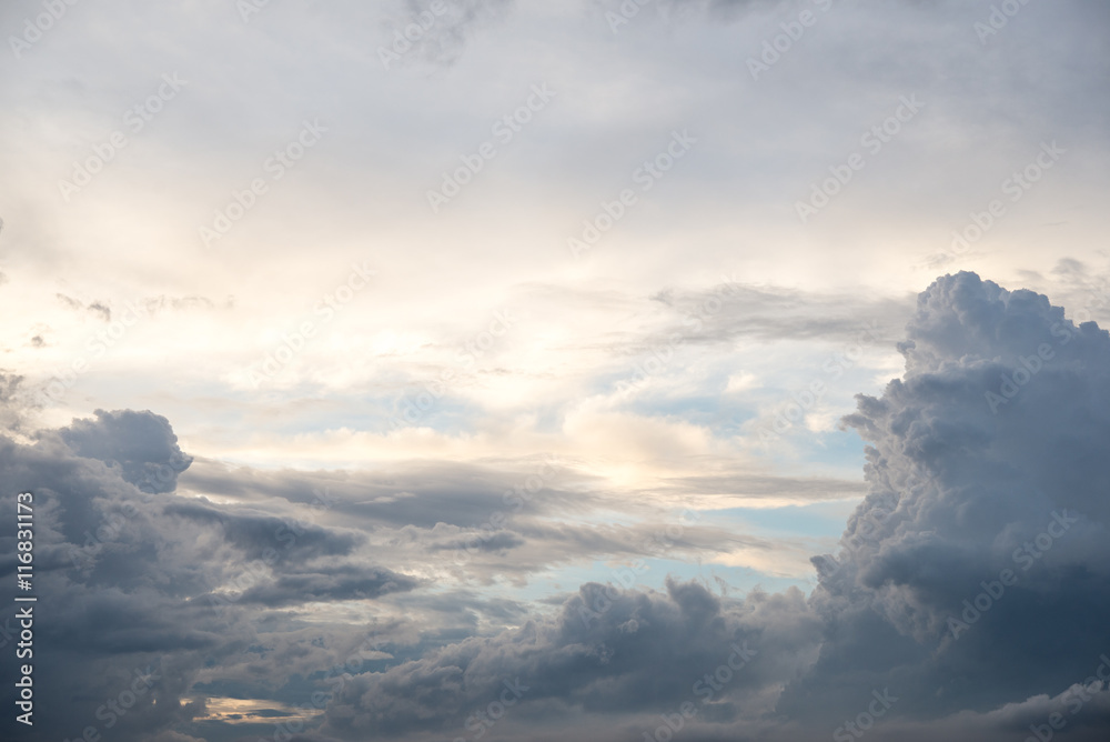 Fototapeta premium dark storm clouds before rain