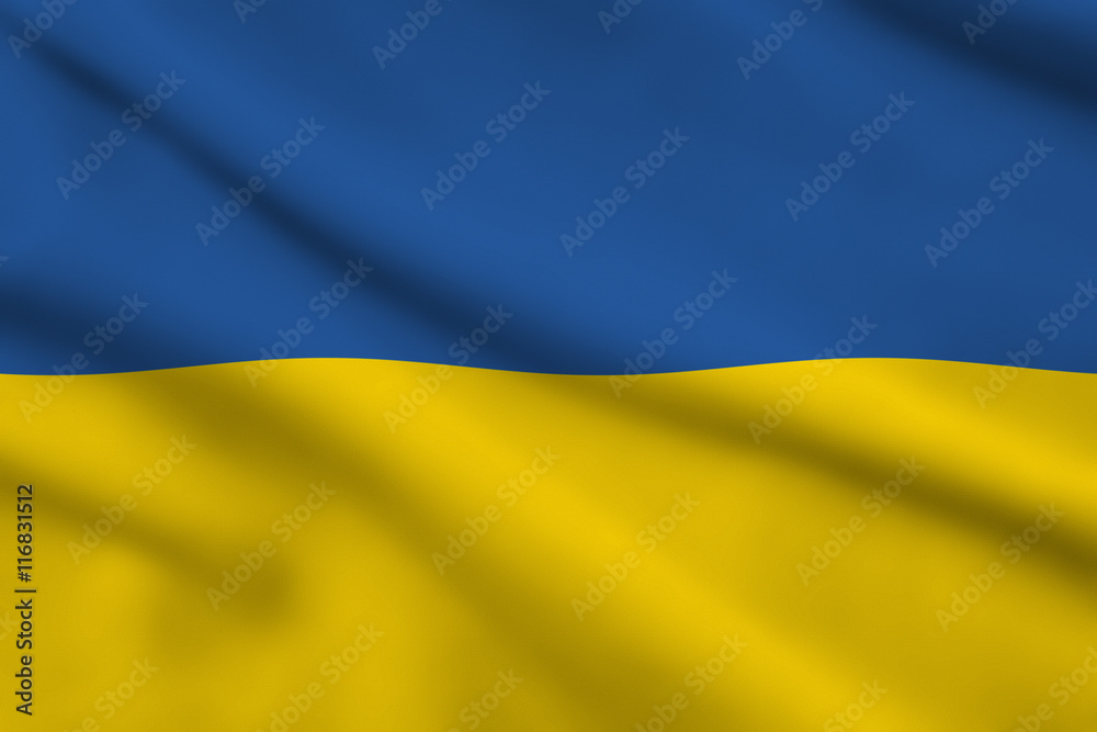 Ukraine waving flag Ukraine waving flag