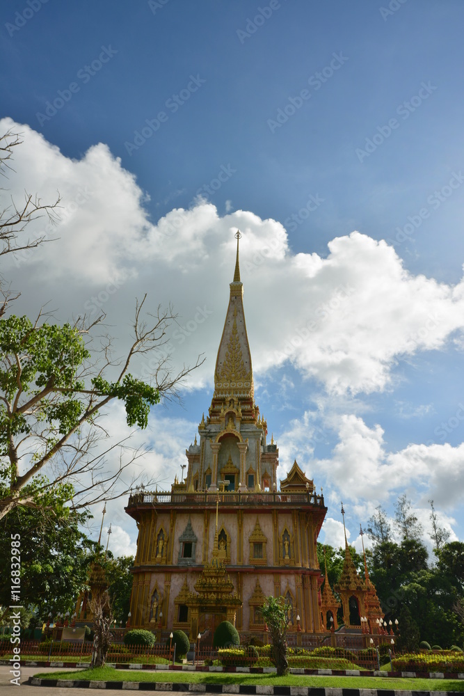 Fototapeta premium Wat Chalong temple in Phuket Thailand