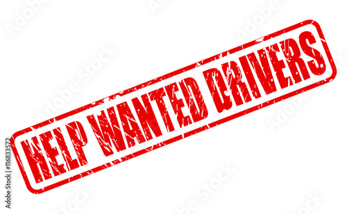 HELP WANTED DRIVERS stamp text