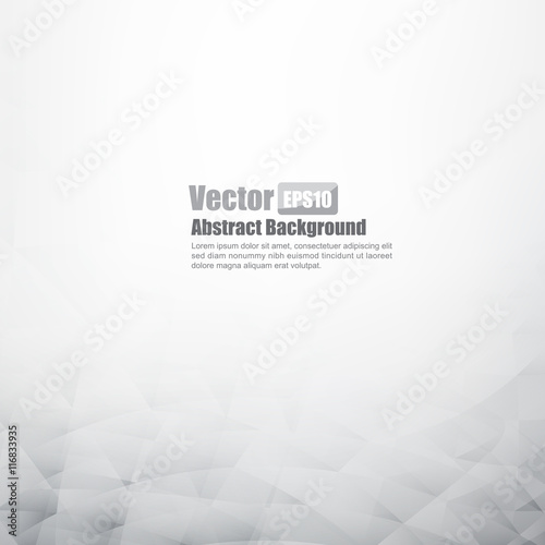 Grey abstract background with basic geometry element vector illu
