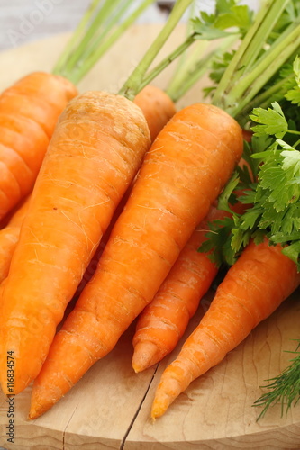 Fresh young carrot