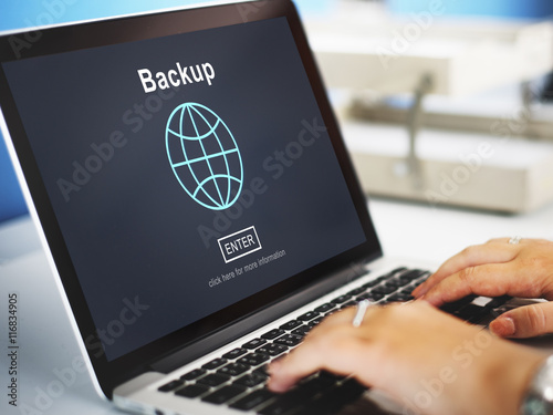 Backup Data Storage Restore Safety Security Concept photo