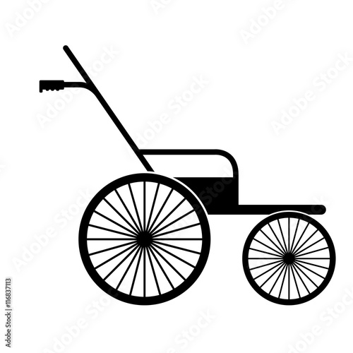 wheelchair for disabled person isolated icon design, vector illustration  graphic 