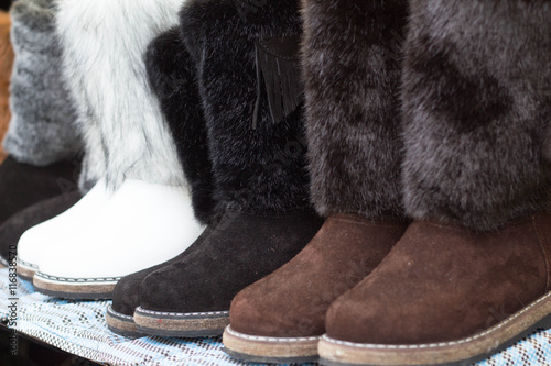 Mukluks, high fur boots