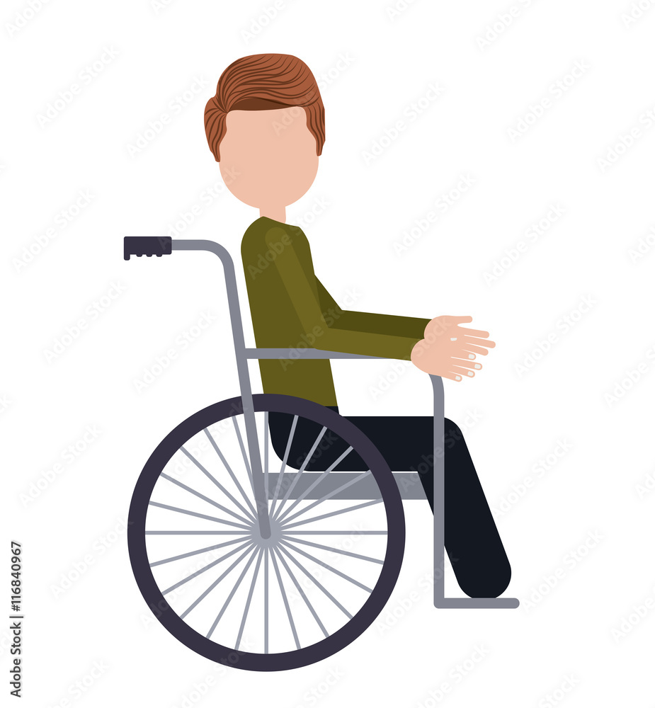 wheelchair for disabled person isolated icon design, vector illustration graphic wheelchair for disabled person isolated icon design, vector illustration graphic
