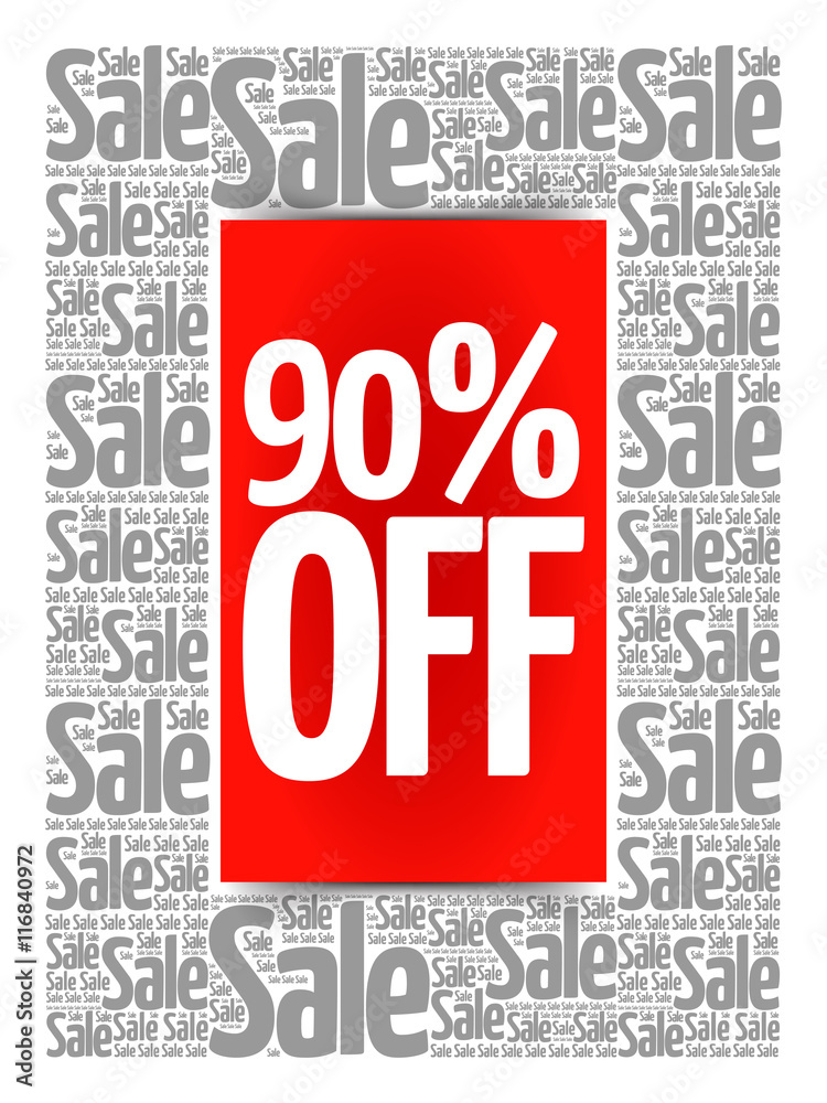 Fototapeta premium 90% OFF Sale words cloud, business concept background