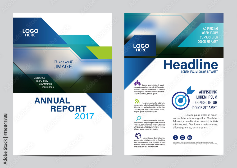 Modern Brochure Layout design template. Annual Report Flyer Leaflet cover Presentation   background. illustration vector in A4 size