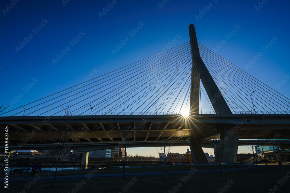 Fototapeta premium Most Zakim w Bostonie, Massachusetts