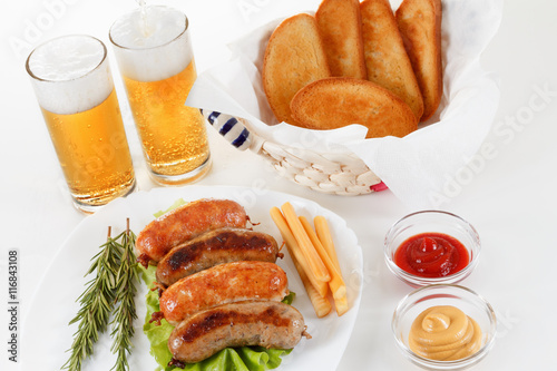 Roast beef or chicken sausa...