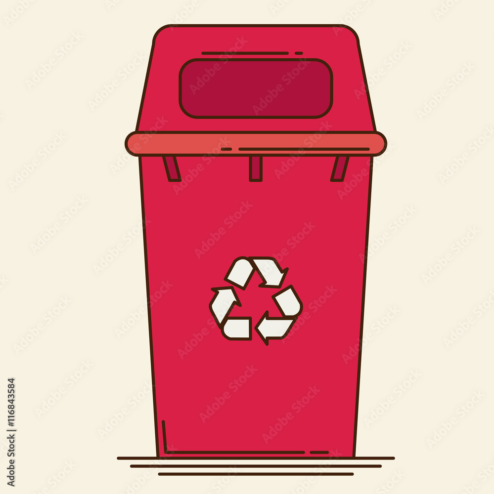 Waste sorting garbage bin vector Waste sorting garbage bin vector
