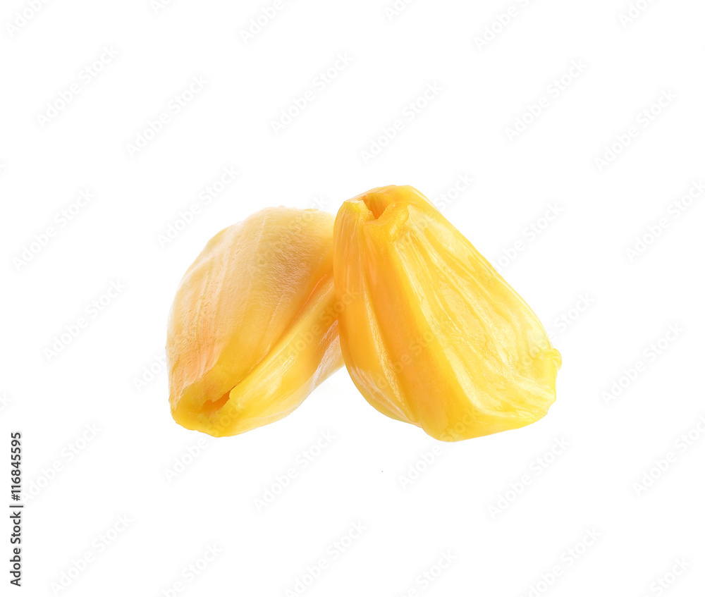 Jackfruit isolated on white