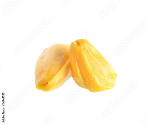 Jackfruit isolated on white