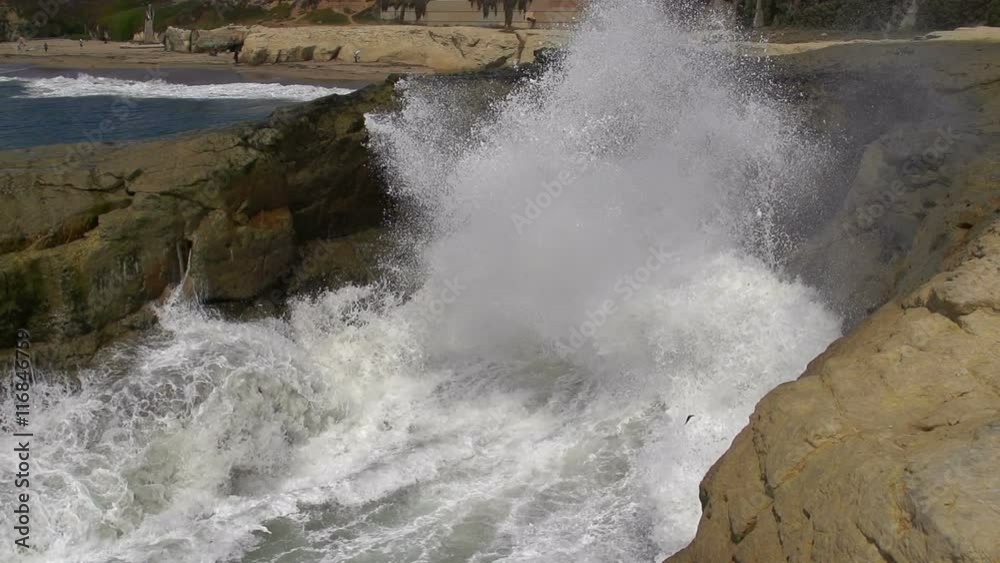 Ocean wave approaching shore. Shot with a high-speed camera for a slow-motion effect. Ocean wave approaching shore. Shot with a high-speed camera for a slow-motion effect.