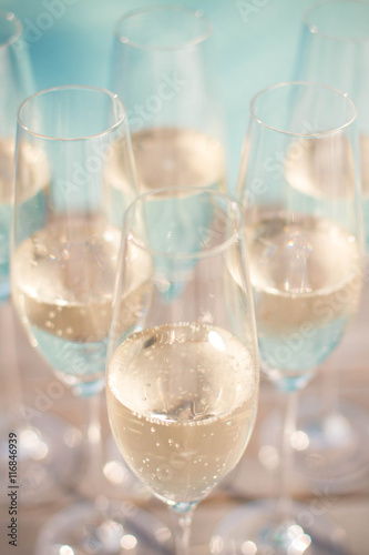 champagne glasses