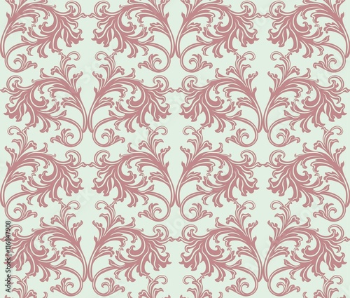 Vintage floral ornament pattern. Vector abstract decor for backgrounds  texture  textile  cards